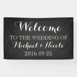 Rustikale Chalkboard Hochzeit Willkommenszeichen n Banner