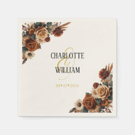 Rustikale Chic Floral Wedding Serviette