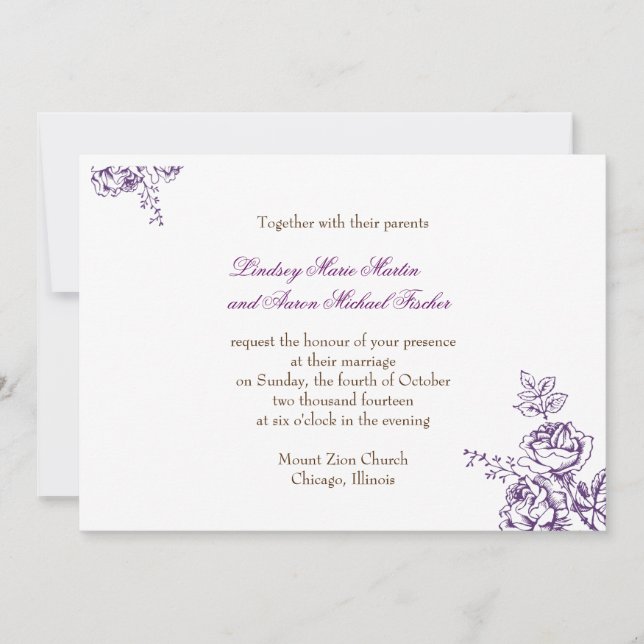 Rustikale Chic Hochzeitseinladung Einladung (Vorderseite)