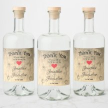 Rustikale Chic Wedding Danke Personalisierte Namen