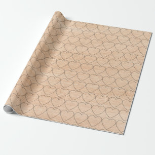 Rustikale christliche Geschenkverpackung mit Gotte Geschenkpapier