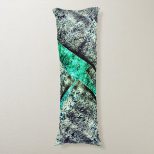 Rustikale CO2-verschmutzte Schicht auf Aquarine Seitenschläferkissen