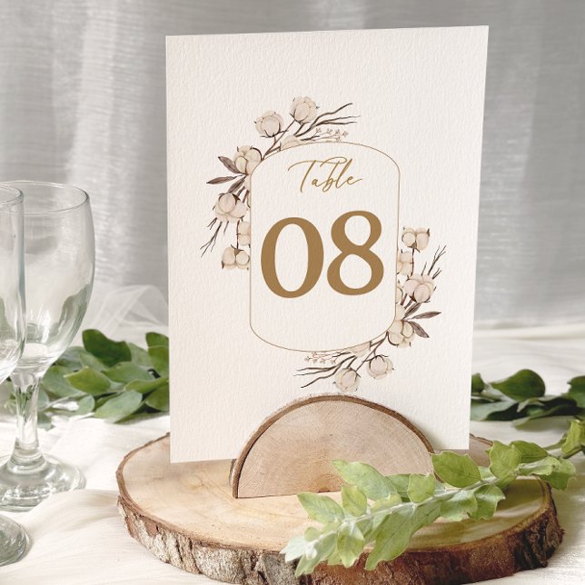 Rustikale Cotton Floral Hochzeiten Tischnummern (Von Creator hochgeladen)