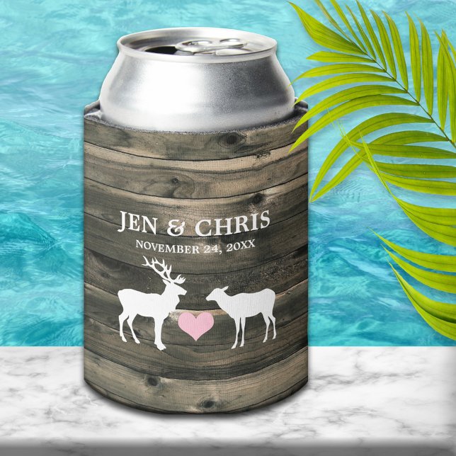 Rustikale Country Buck and Dos Gastgeschenk Hochze Dosenkühler (Von Creator hochgeladen)