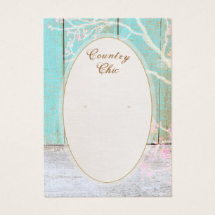 Rustikale Country Earring Display Card