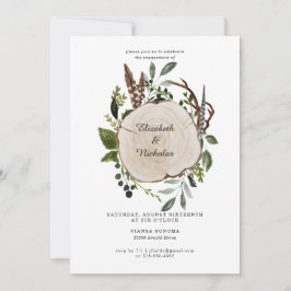 Rustikale Country Floral Wedding Party Einladung