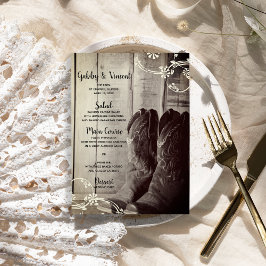 Rustikale Cowboy Boots Country Western Blumenhochz