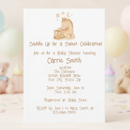 Rustikale Cowboystiefel und Foal Einladung