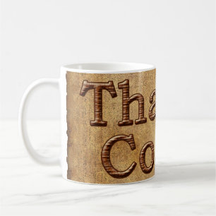 Rustikale DANKE-Sagt-Coach-Geschenke-Tassen Tasse
