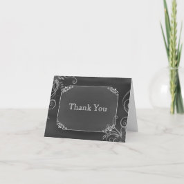 Rustikale dekorative Chalk Board Hochzeit Vielen D Dankeskarte
