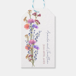 Rustikale Delikatesse Akryllische Bouquet-Hochzeit Geschenkanhänger