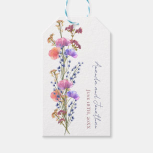 Rustikale Delikatesse Akryllische Bouquet-Hochzeit Geschenkanhänger