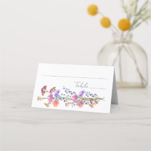 Rustikale Delikatesse Akryllische Bouquet-Hochzeit Platzkarte