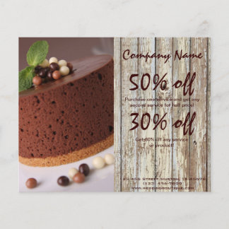 rustikale Desserts, Schokoladenkuchen Flyer