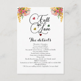 Rustikale Drehbuch Herbstflorale Herbst in Liebe H Begleitkarte