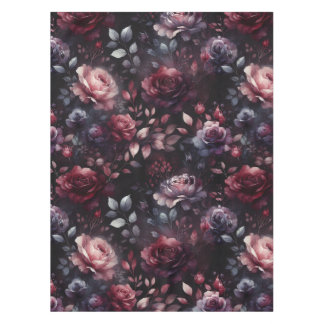 Rustikale dunkle Rose Tischdecke