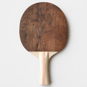 Rustikale dunkle Walnuss Holz Einfach Tischtennis Schläger