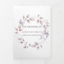 Rustikale Dusty Lila Mauve Pink Floral Wedding