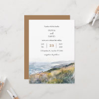 Rustikale dusty Windy Bluffs Ocean View Hochzeit a