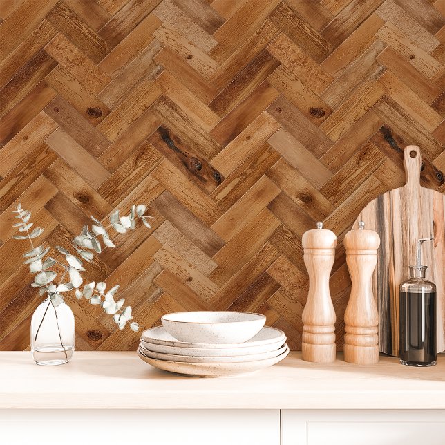 Rustikale Eichen-Herringbone Tapete (Von Creator hochgeladen)