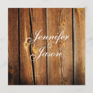 Rustikale Einladung zum Hochzeitsfeiern mit Stallh