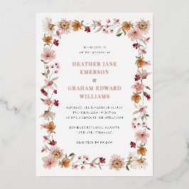 Rustikale Einladung zur Hochzeitsfeier