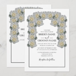 Rustikale Einladungen für die Hochzeit von weißen