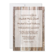 Rustikale Einladungen zum Hochzeitsfeiern mit Barn