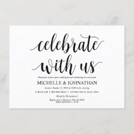 Rustikale Einladungskarte für den Brunch nach der Einladung