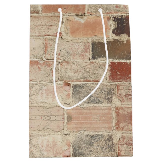 Rustikale, einzigartige Vintage Alte Zicke Naturst Mittlere Geschenktüte (Vorderseite)