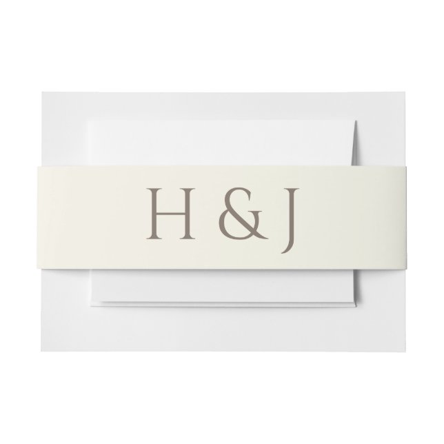 Rustikale Elegance Einladungsbanderole (Vorderseite Beispiel)