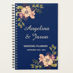 Rustikale Elegant Blue Wedding Planer