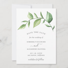 Rustikale Elegant Greenerity Wedding Save The Date