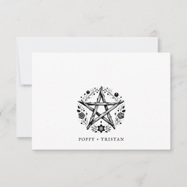 Rustikale Elegant-Holzfloralpaare Name Mitteilungskarte (Vorderseite)