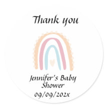 Rustikale Elegant Rainbow Baby Shower Gender-neutr