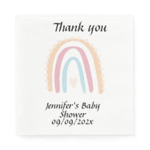Rustikale Elegant Rainbow Baby Shower Gender-neutr