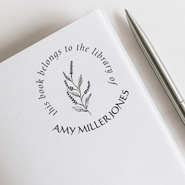 Rustikale Elegante Blüte aus dem Bibliothekbuch Permastempel (Von Creator hochgeladen)