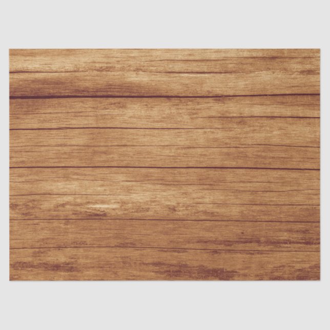 Rustikale Elegante Hütte Texture Light Wood Grain Seidenpapier (Vorderseite)