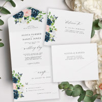 Rustikale, elegante kalligraphische Hochzeit RSVP