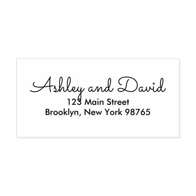 Rustikale Elegante Rücksendeadresse Gummi Briefmar Gummistempel (Prägung)