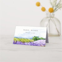 Rustikale Elegante Wasserfarben Lavendelfelder Hoc