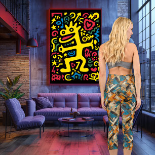 Rustikale Eleganz: Abstraktes Muster Earthy Geomet Capri Leggings