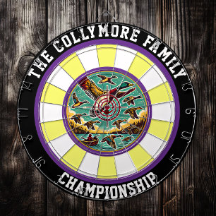 Rustikale Enten in Sky Design Dartscheibe