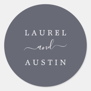 Rustikale Erde   Lila Hochzeiten Umschlag Aufklebe Runder Aufkleber