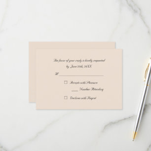Rustikale Erdpracht-Party-RSVP-Einladungskarte RSVP Karte