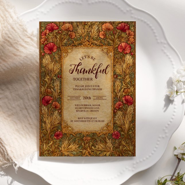 Rustikale Ernte Erntedank Celebration Einladung (Von Creator hochgeladen)