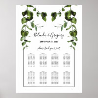 Rustikale Eukalyptus-Blätter Hochzeitstabelle