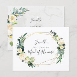 Rustikale Eukalyptus-Creme-Rose Seien Sie meine Tr Einladung