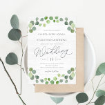Rustikale Eukalyptus Wedding Invitation REU Dankeskarte<br><div class="desc">Modern design by © berrysweet . Frühstück Digital Files and Matching Items Schluck! Visit our website at www.berryberrysweet.com for more details!</div>