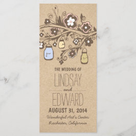 rustikale extravagante Blumenkästen Hochzeitsfeier Programm